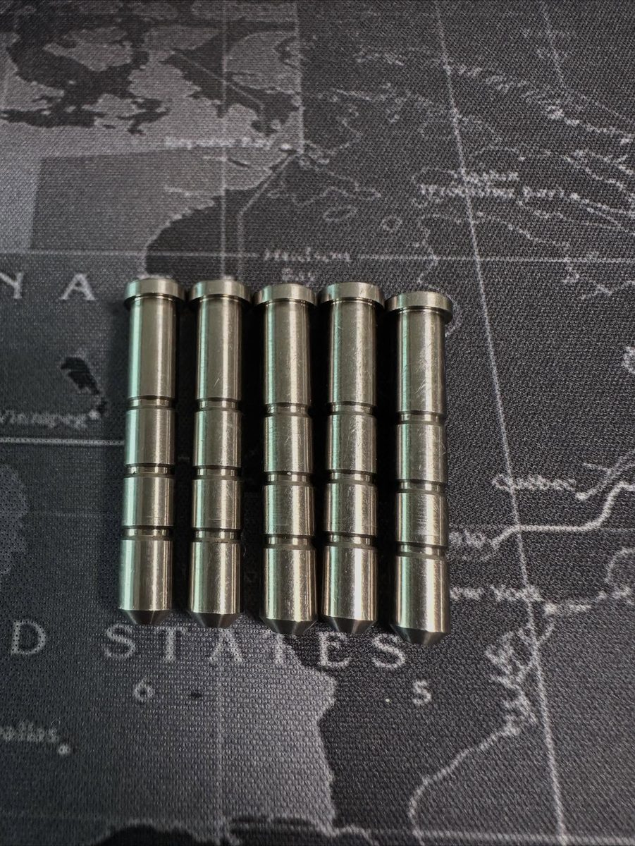 Precision-turned steel arrow weights